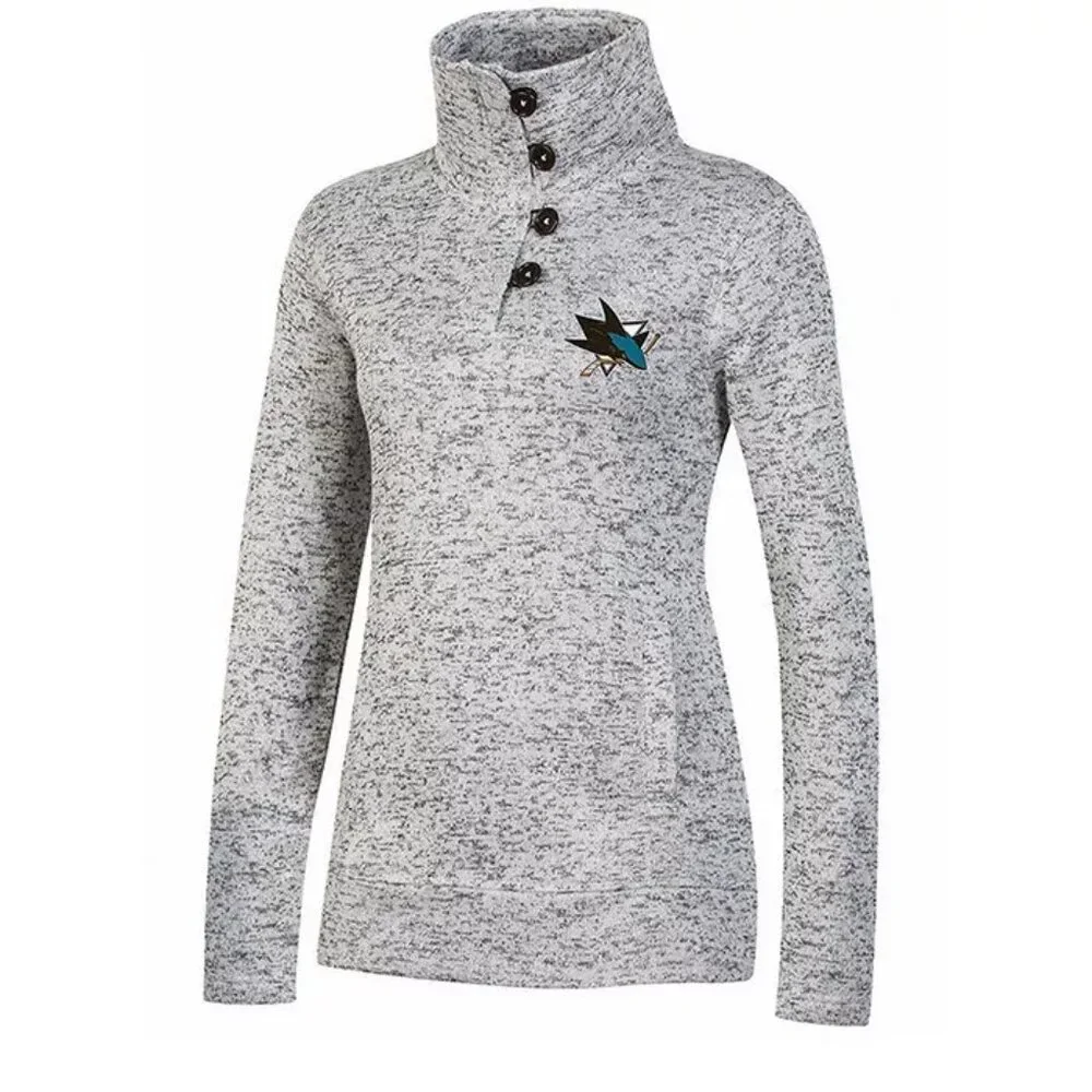 NEW NHL San Jose Sharks Women's Fleece Sweatshirt Fan Apparel - Picture 2 of 11